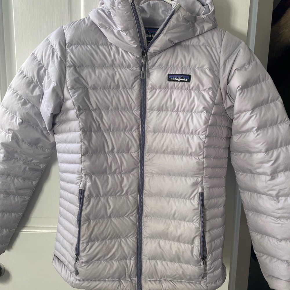 light lavender patagonia puffy